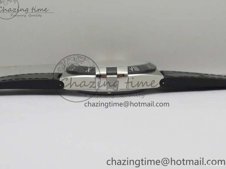 0419 Neat Constellation 131.33.41.21.03.001 SS TW Best Edition Black Dial On Gummy Strap A 7873